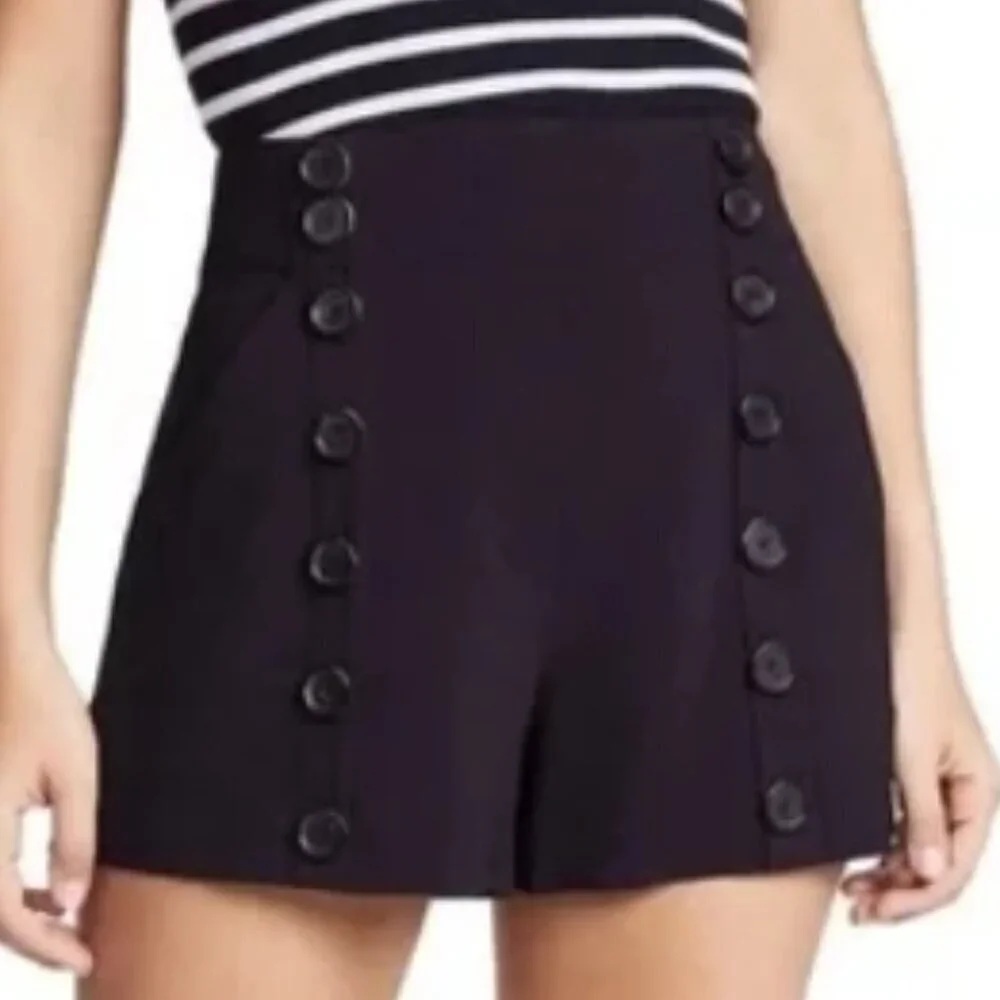 A.L.C. Isaac Sailor Shorts – Black – Size 4 – NWT